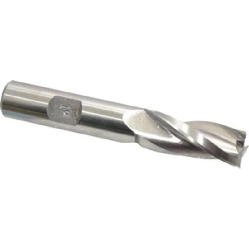 Made in USA 1 per Side 1/2 Small End Diam 1-1/4 LOC 3-Flute High Speed Steel Tapered Square End Mill Uncoated, 1/2 Sh...